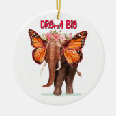Droom groot als een Inspirerend van een olifant Keramisch Ornament (Voorkant)