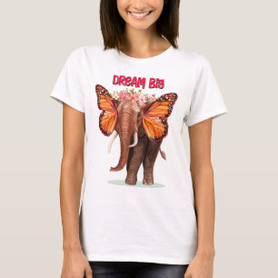 Droom groot als een Inspirerend van een olifant T-shirt