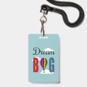 Droom groot badge (Voorzijde met lanyard)