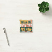 Droom groot, begin klein, start nu post-it® notes (Kantoor)