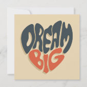 Droom groot: Cool Gefeliciteerd met Afstuderen Feestdagenkaart (Voorkant)