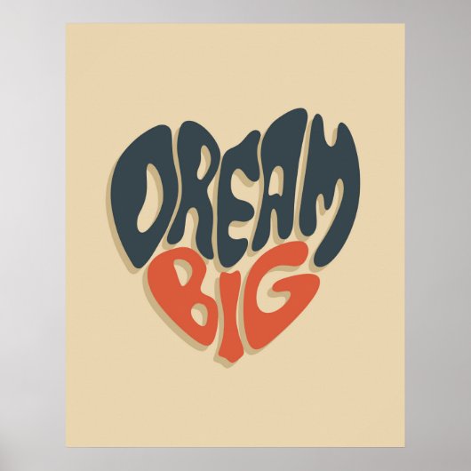 Droom groot: Cool Gefeliciteerd met Afstuderen Poster (Voorkant)