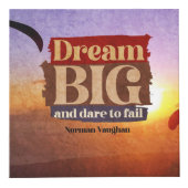 Droom groot en durf te falen kubus (Voorkant)