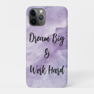 Droom groot en werk hard iPhone 11 pro hoesje