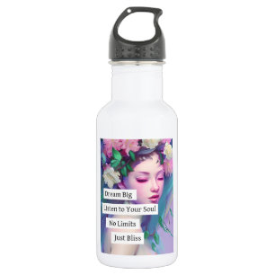 Droom groot, Inspirerend citaat   Faerie Art Waterfles