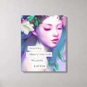 Droom groot, Inspirerend citaat voor dochter Canvas Afdruk (Voorkant)