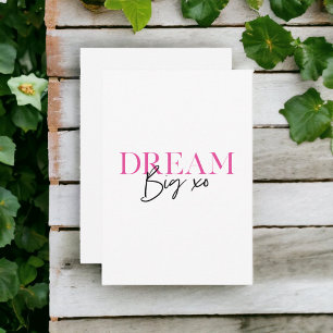 Droom Groot Inspirerend Motivatie Bedankkaart