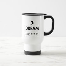 Droom groot Inspirerende koffiemok | Motiverend