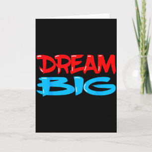 Droom groot Inspirerende quote zeggende motivatie Kaart