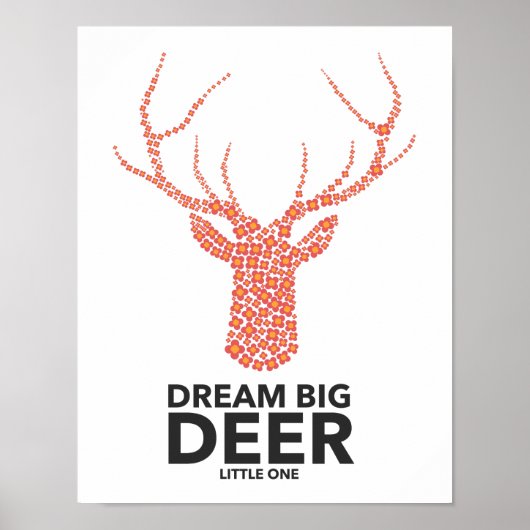 Droom Groot Klein Hertje Poster (Voorkant)