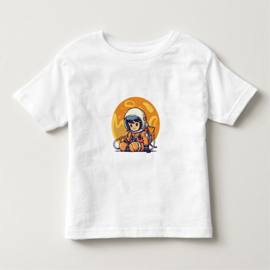 Droom groot, kleine astronaut kinder shirts (Voorkant)