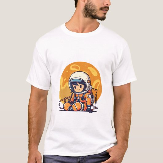 Droom groot, kleine astronaut t-shirt (Voorkant)
