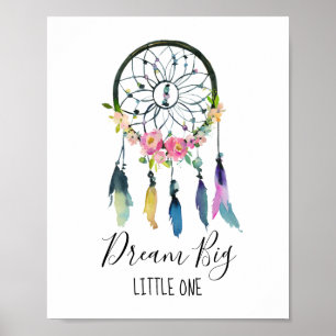 Droom groot kleine droomvanger babykamer poster