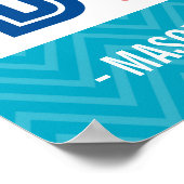 DROOM GROOT KLEINE EEN custom typografie heldere k Poster (Hoek)