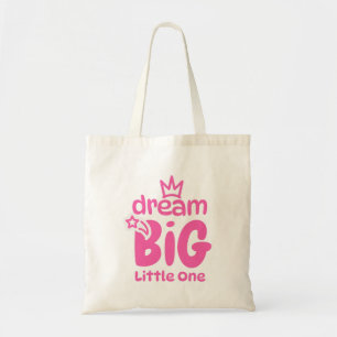 Droom groot kleine één zoete citaat kunst tote bag
