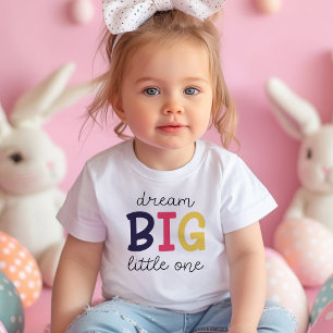 Droom Groot Kleine Kleurrijke Positiviteit Meisj Kinder Shirts