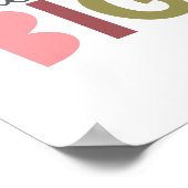 Droom Groot Lettertype Poster (Hoek)