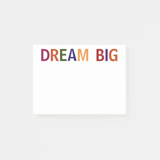 Droom groot meer kleurig 4 x 3 post-it® notes (Voorkant)