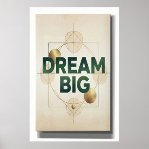 droom groot minimal wandkunst poster