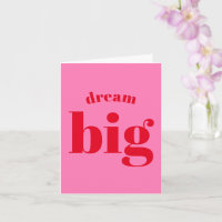 Droom groot! Modern Bold Red - Heet Roze Afstudere
