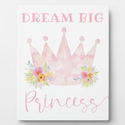 Droom Groot Princess Meisjeskamer Bord Fotoplaat (Voorkant)