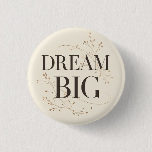 Droom Groot Ronde Button 3,2 Cm (Voorkant)