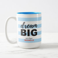 Droom groot, Script tekst, gepersonaliseerd, aange