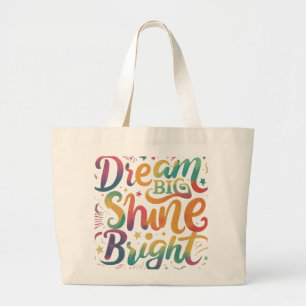 Droom groot, straal uit Jumbo boodschappentas Grote Tote Bag
