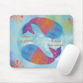 Droom groot walvis muismat (Met muis)