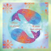 Droom groot walvis raamsticker (Vel 3)