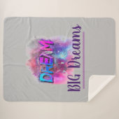 Droom grote dromen sherpa deken (Voorkant (horizontaal))