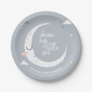 Droom grote kleine baby showerpartij papieren bordje