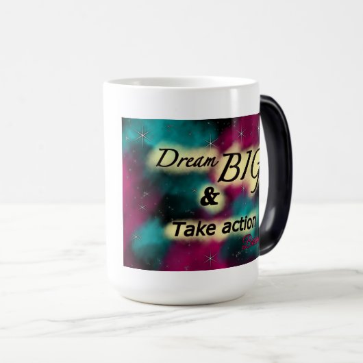Droom grote melkweg kleur veranderende mok (Voorkant rechts)