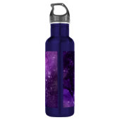 Droom Grote Ruimte Galaxy Metallic Goud Monogram N Waterfles (Achterkant)