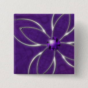 Droom in Amethist Knop Vierkante Button 5,1 Cm