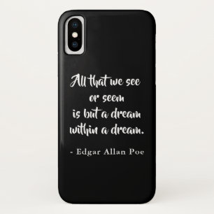 Droom in een droom Edgar Allan Poe iPhone X Hoesje
