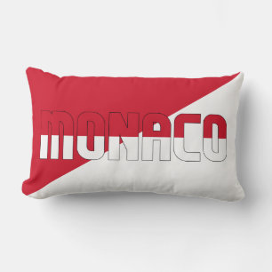 Droom in kleur met de patriottische vlag van Monac Kussen