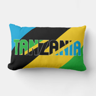 Droom in kleur met de Tanzania Patriottische Vlag Kussen