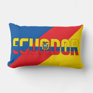 Droom in kleur met de vlag van Ecuador Kussen