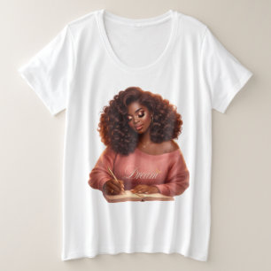 Droom. Inspireer. Groei. Dames Grafische T-shirt P