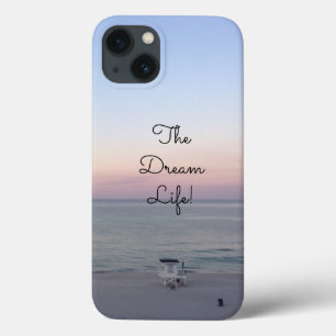 Droom Leven Citaat Kleurrijke Oceaan Zonsopgang iPhone 13 Hoesje