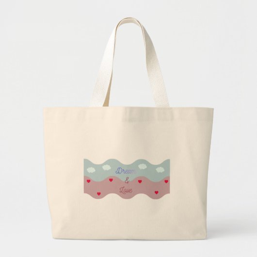 Droom & Liefde Pastel Tote Bag (Voorkant)