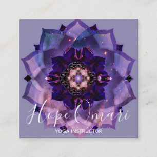 Droom Lotus Meditatie Mandala Vierkante Visitekaartje