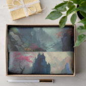 Droom Misty Mountain Landscape Tissue Paper Tissuepapier (Geschenk)
