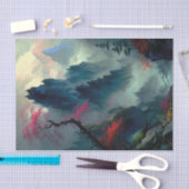 Droom Misty Mountain Landscape Tissue Paper Tissuepapier (Craft)