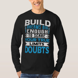 Droom Motivatie Moderne Typografie T-shirt