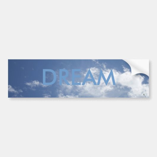 DROOM OP CLOUDS BUMPERSTICKER (Voorkant)