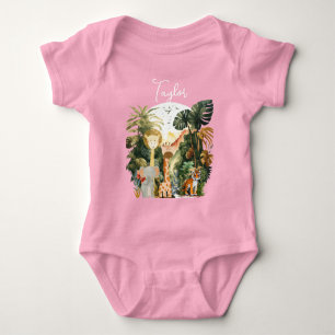 Droom over exotische jungle safari dieren romper