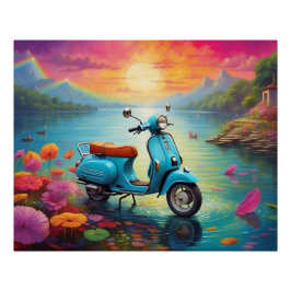  droom over het betoverde meer perfect poster