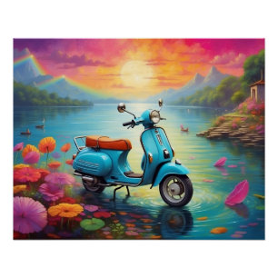  droom over het betoverde meer perfect poster